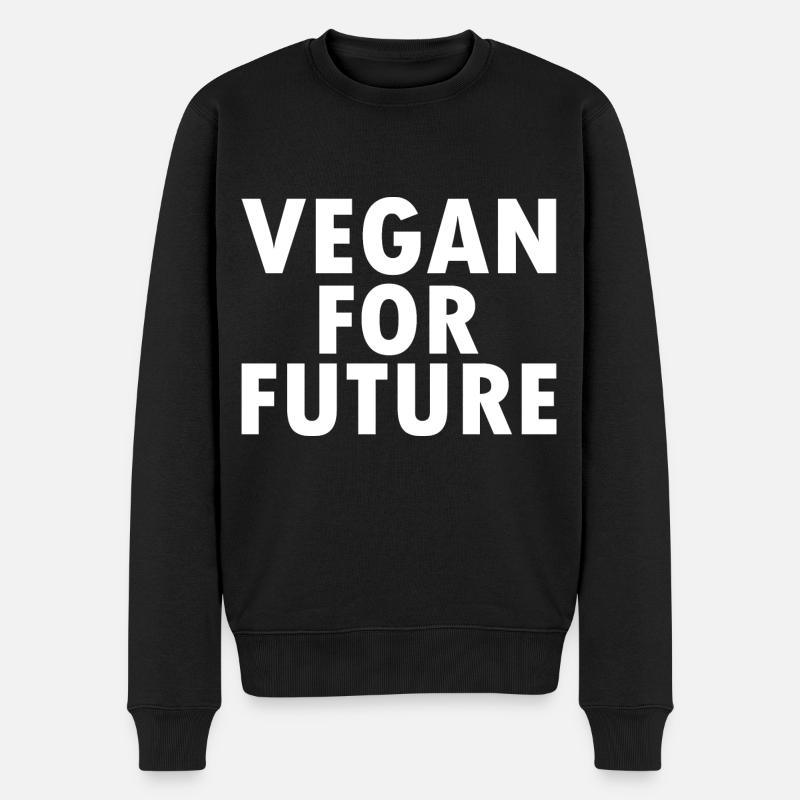 Vegan for future - Pull Premium bio Homme - noir