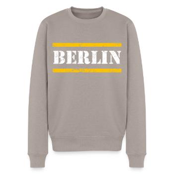 Berlin - Pull Premium bio Homme - taupe - Devant - Nico (187cm)