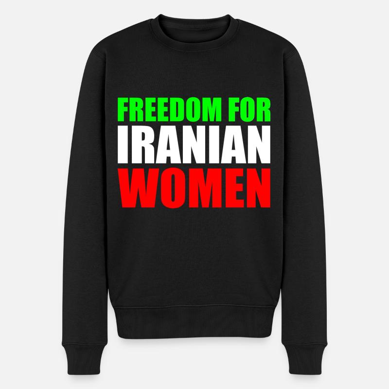 Freedom for iranian women - Pull Premium bio Homme - noir