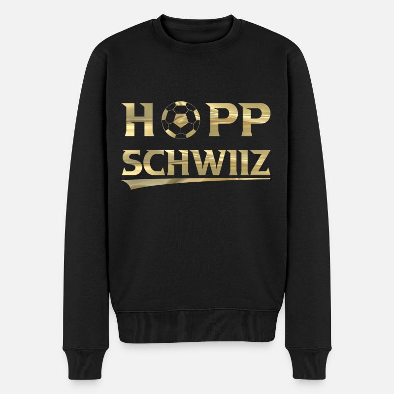 Hopp Schwiiz - Pull Premium bio Homme - noir