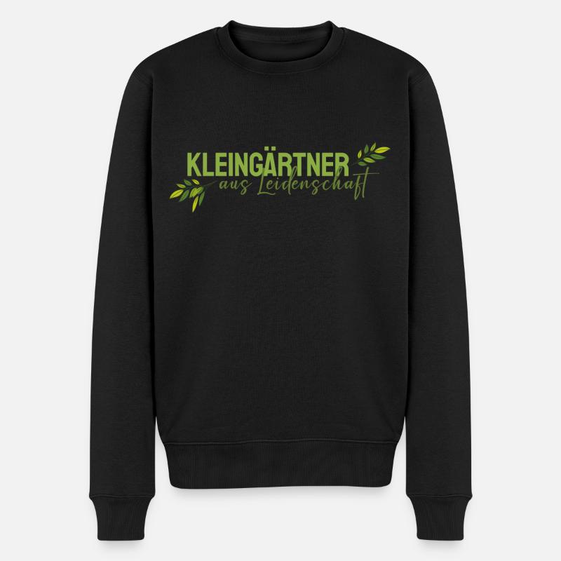 Kleingärtner aus Leidenschaft - Männer Premium Bio Pullover - Schwarz