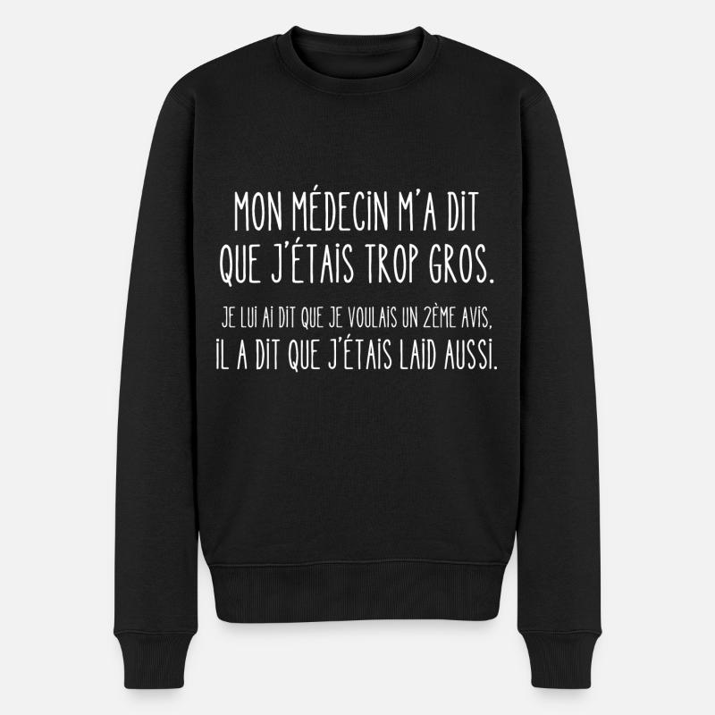 deuxième avis - Pull Premium bio Homme - noir