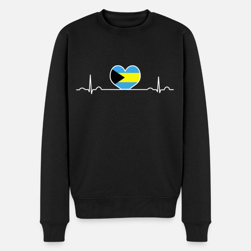 Bahamas - Männer Premium Bio Pullover - Schwarz
