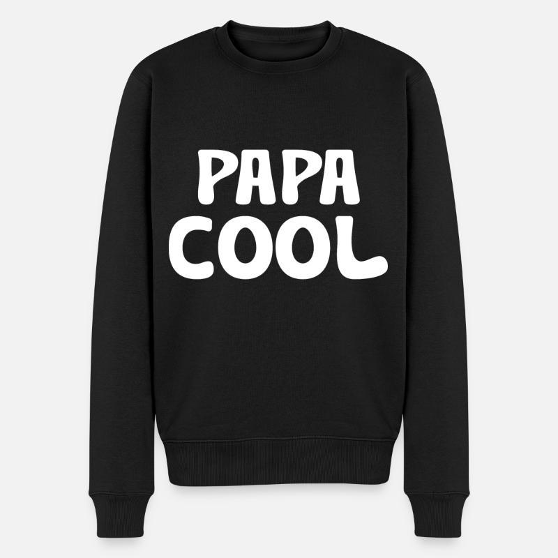 papa cool - Pull Premium bio Homme - noir