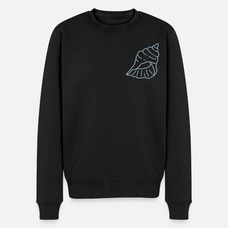 ICN: Muschel 1 - Männer Premium Bio Pullover - Schwarz