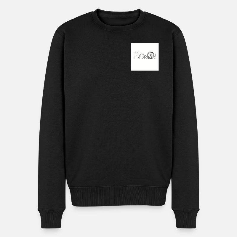 MINGA Volksfest - Männer Premium Bio Pullover - Schwarz