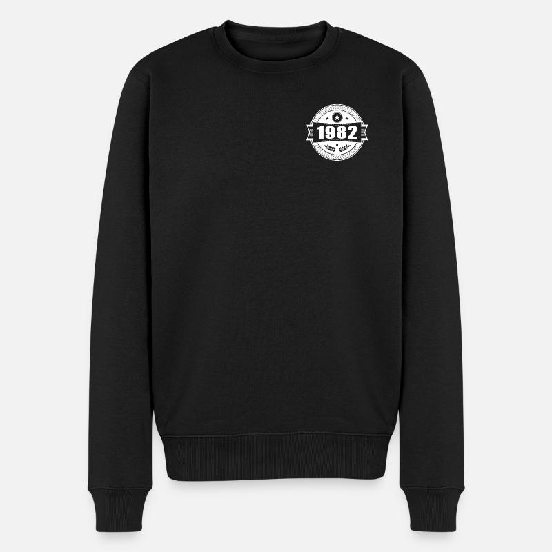 Emblème rétro 1982 - Pull Premium bio Homme - noir