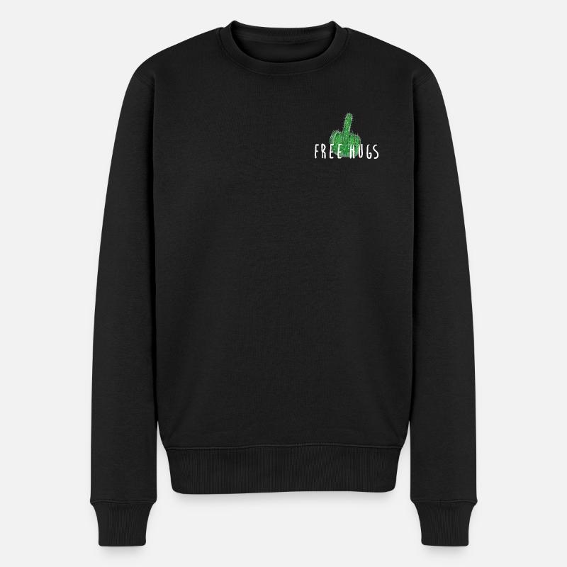 Câlins gratuits - Cactus, Majeur - Pull Premium bio Homme - noir