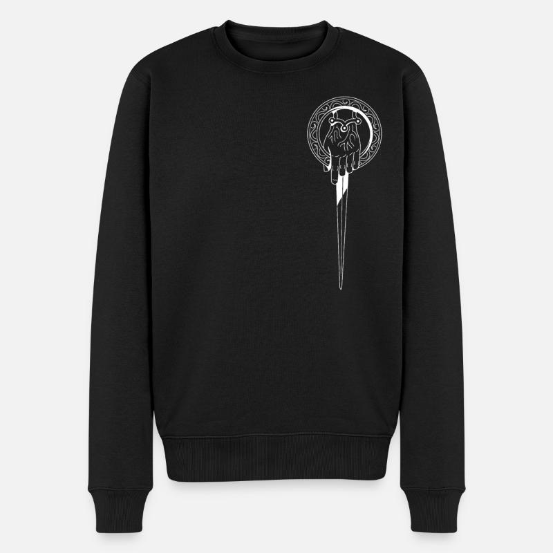 Game Of Thrones Spruch I Drink And I Know Things - Männer Premium Bio Pullover - Schwarz
