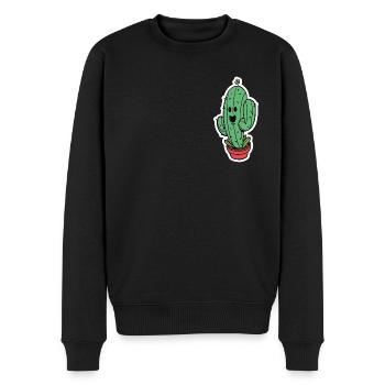 Cactus Party - Pull Premium bio Homme - noir - Devant - Nico (187cm)