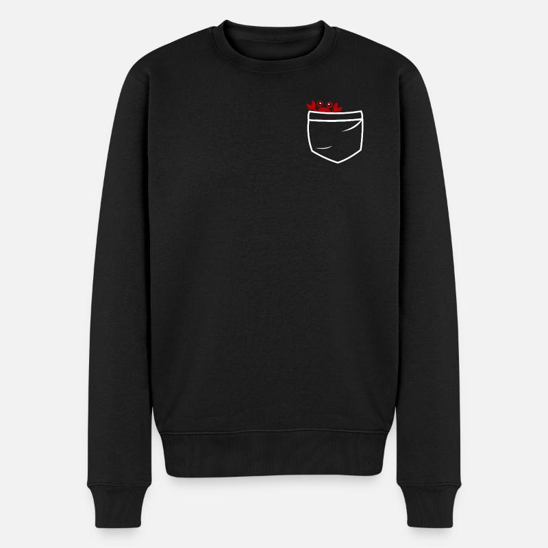 Poches de crabe - Pull Premium bio Homme - noir