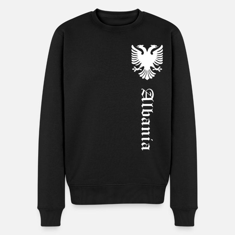 Albanie - Pull Premium bio Homme - noir