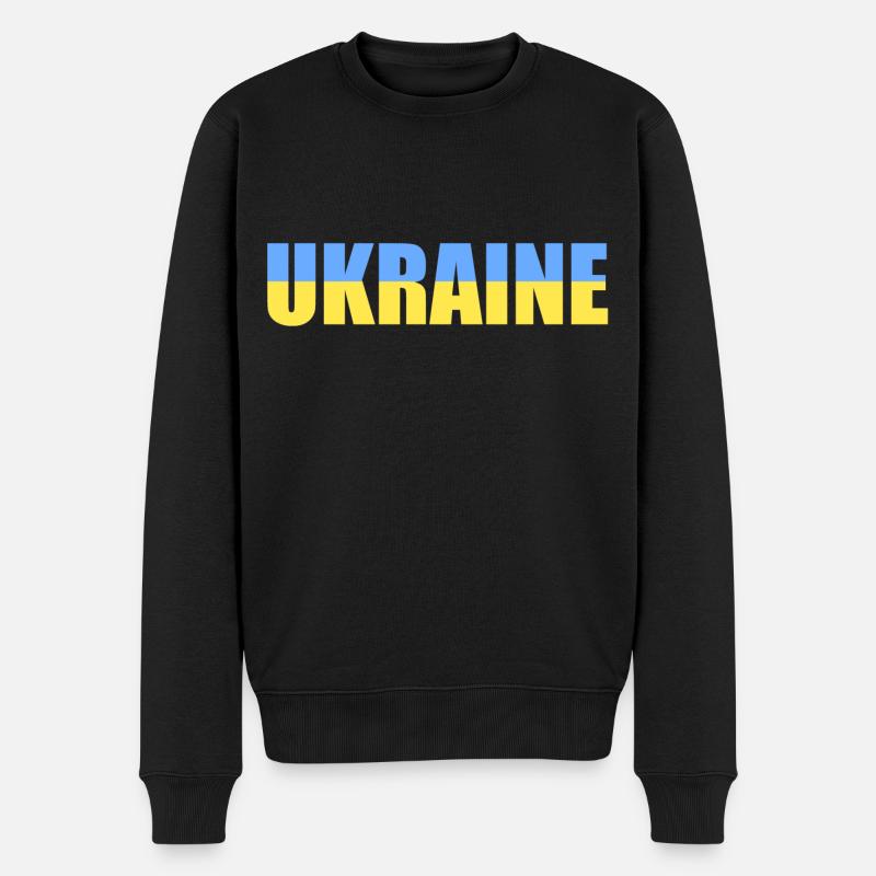 ukraine - Pull Premium bio Homme - noir