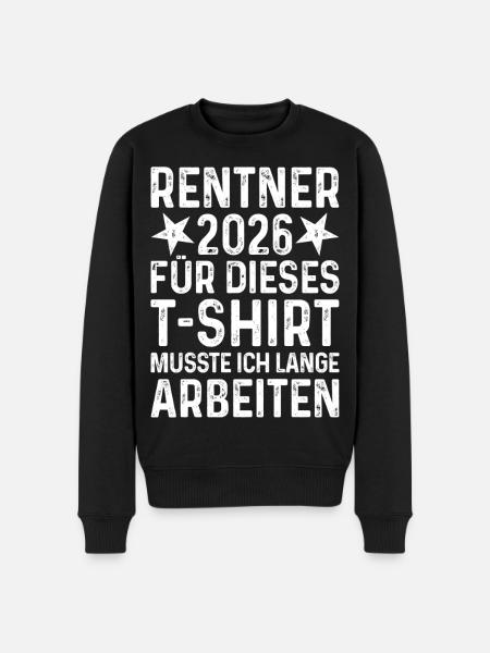 Pensioner 2026 Shirt - Men's Premium Organic Jumper - black