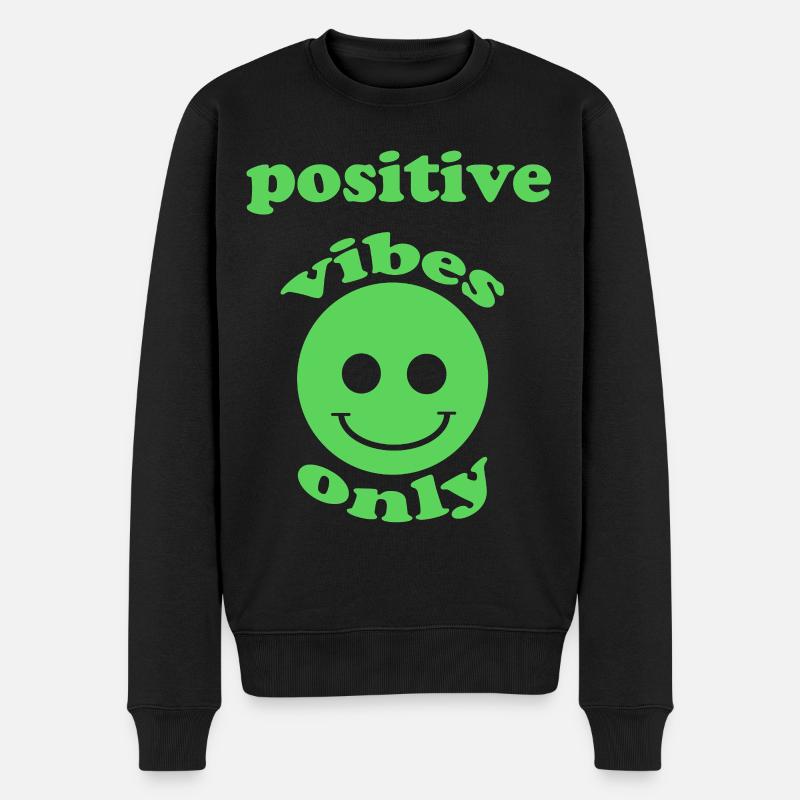 Ondes positives - Pull Premium bio Homme - noir