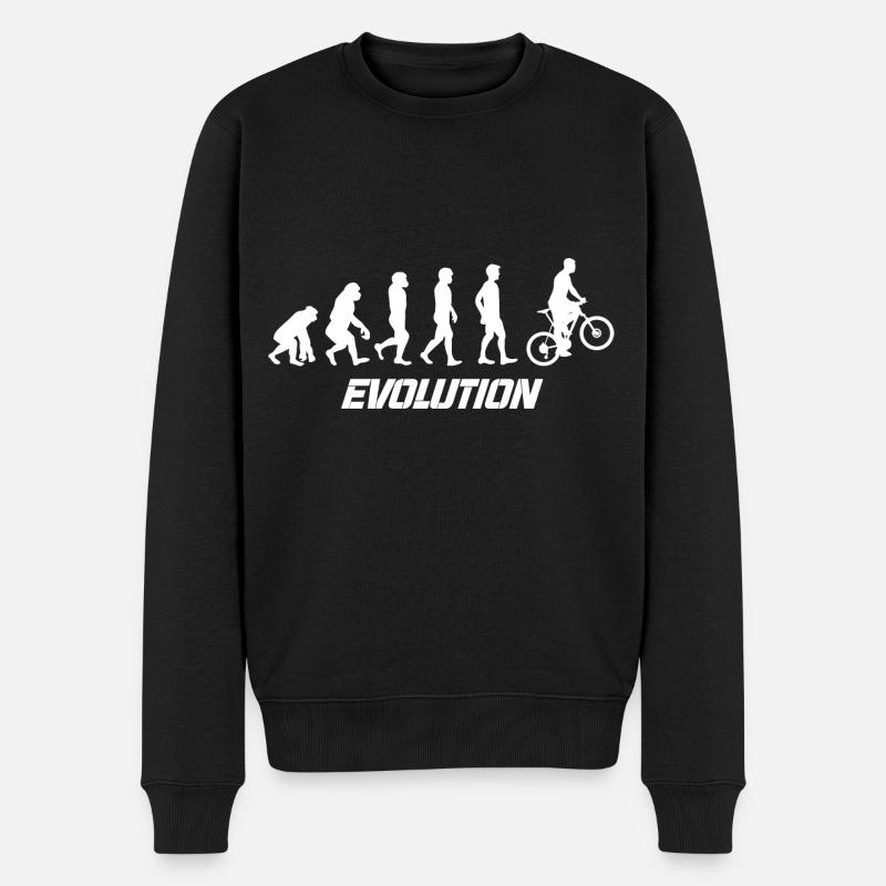 Tee shirt évolution vélo - Pull Premium bio Homme - noir
