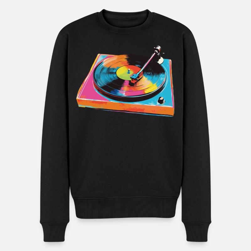 Électrophone - Pull Premium bio Homme - noir