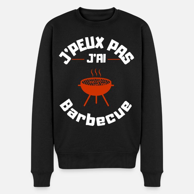 J'peux pas j'ai Barbecue - Pull Premium bio Homme - noir