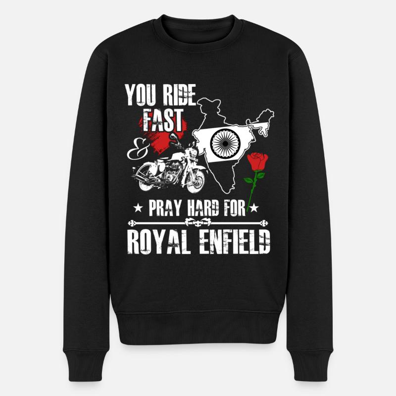fan de moto - Pull Premium bio Homme - noir