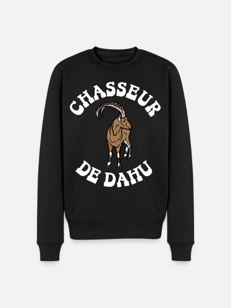 chasseur de dahu - Pull Premium bio Homme - noir