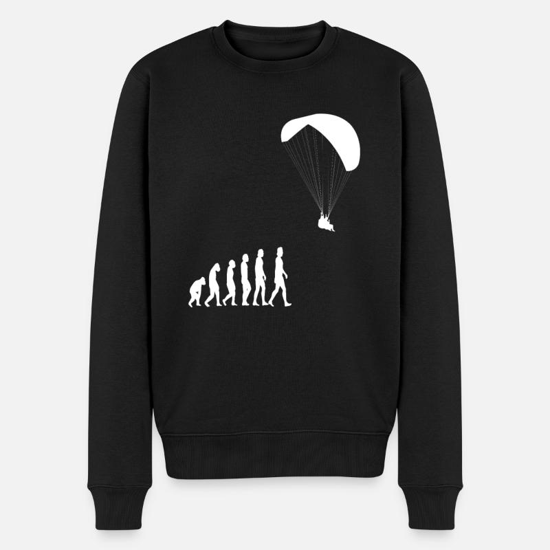 Parapente Parapente Parapente Retro - Pull Premium bio Homme - noir