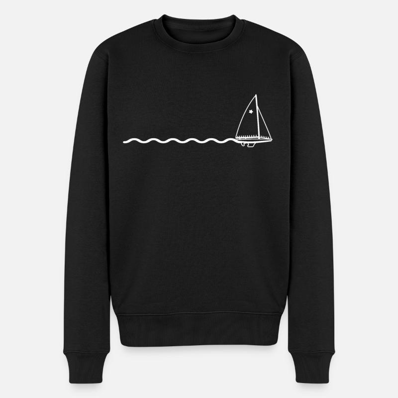 Voile voilier voile bateau navigation - Pull Premium bio Homme - noir