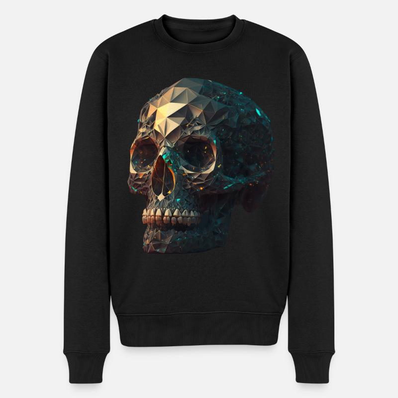 Kristallschädel Crâne de cristal - Pull Premium bio Homme - noir