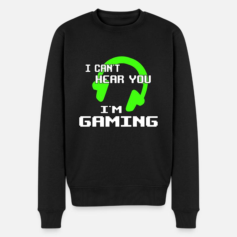 Gamer Gaming - Pull Premium bio Homme - noir