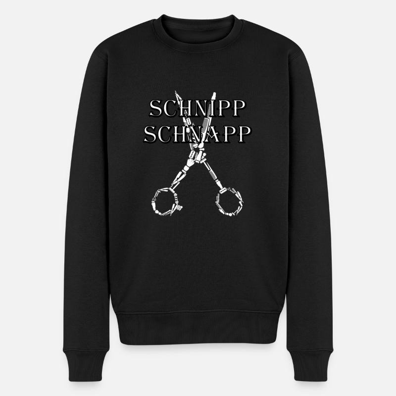 Friseur - Männer Premium Bio Pullover - Schwarz
