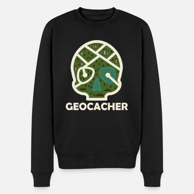 Géocaching géocaching - Pull Premium bio Homme - noir