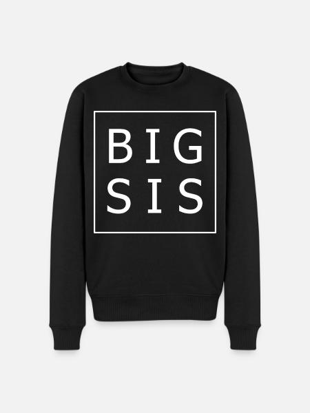 GROSSES SIS - Männer Premium Bio Pullover - Schwarz