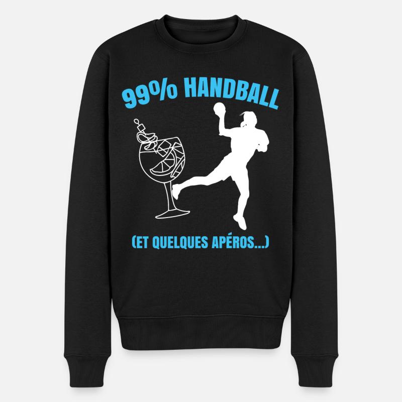 Handball et Quelques Apéros - Pull Premium bio Homme - noir