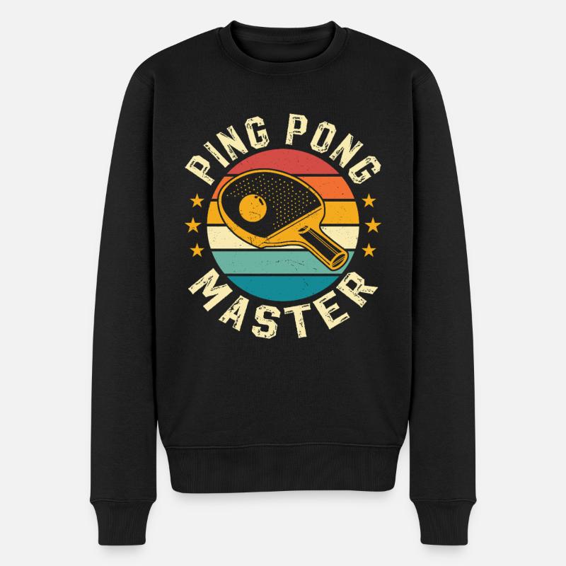 ping pong master - Männer Premium Bio Pullover - Schwarz