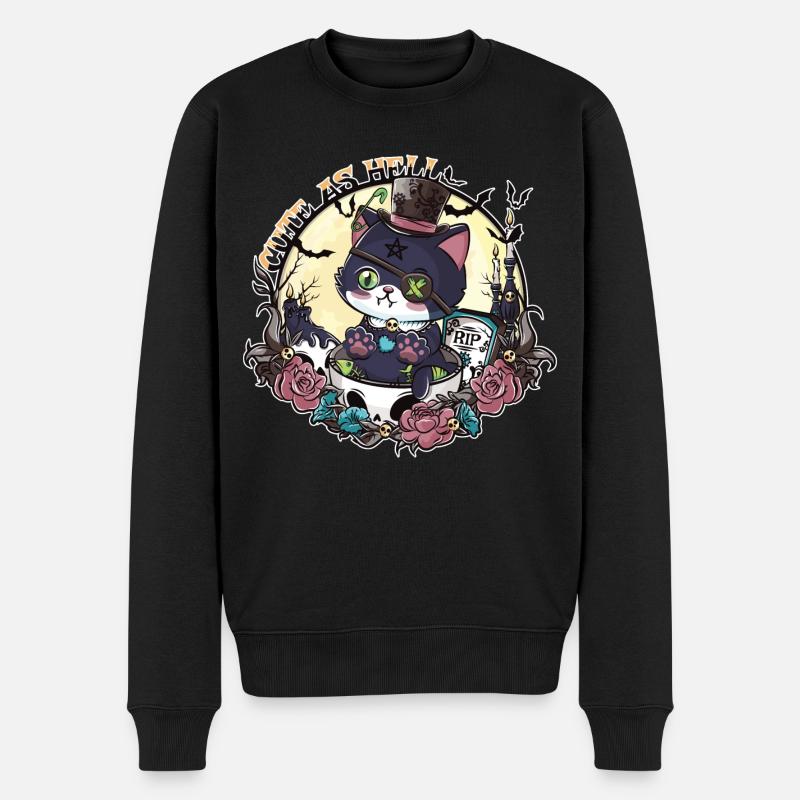 L’éveil de Catleman Jack - Pull Premium bio Homme - noir