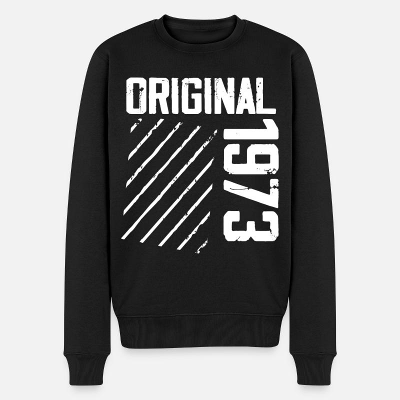 Original 1973 51e Anniversaire Cadeau Retro - Pull Premium bio Homme - noir