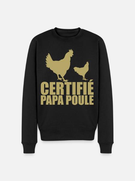 Best Dad | Certified Daddy Hen - Men's Premium Organic Jumper - black