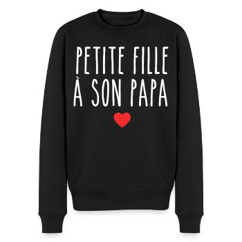 Daddy's Girl Design Tender and Accomplice for Girls - Men's Premium Organic Jumper - black - Front - Nico (187cm)