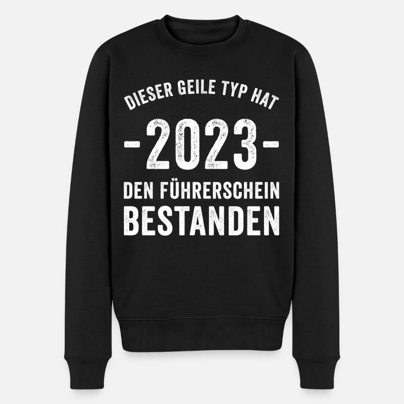 Führerschein Führerscheinprüfung Fahrschüler - Männer Premium Bio Pullover - Schwarz