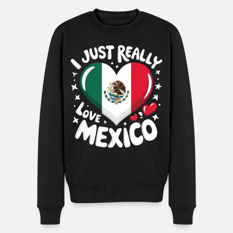 Mexique Mexique Mexicain Espagnol - Pull Premium bio Homme - noir