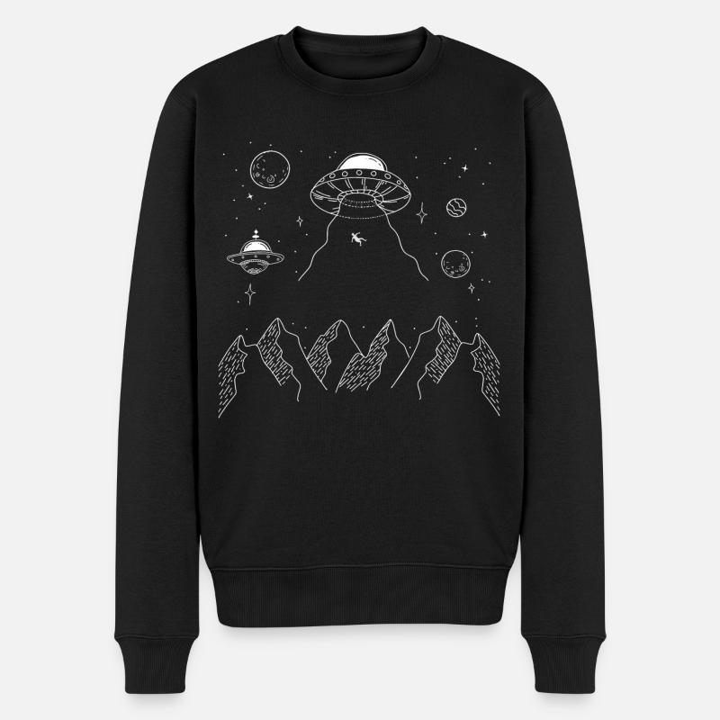 Enlèvement Alien Graphic - Pull Premium bio Homme - noir