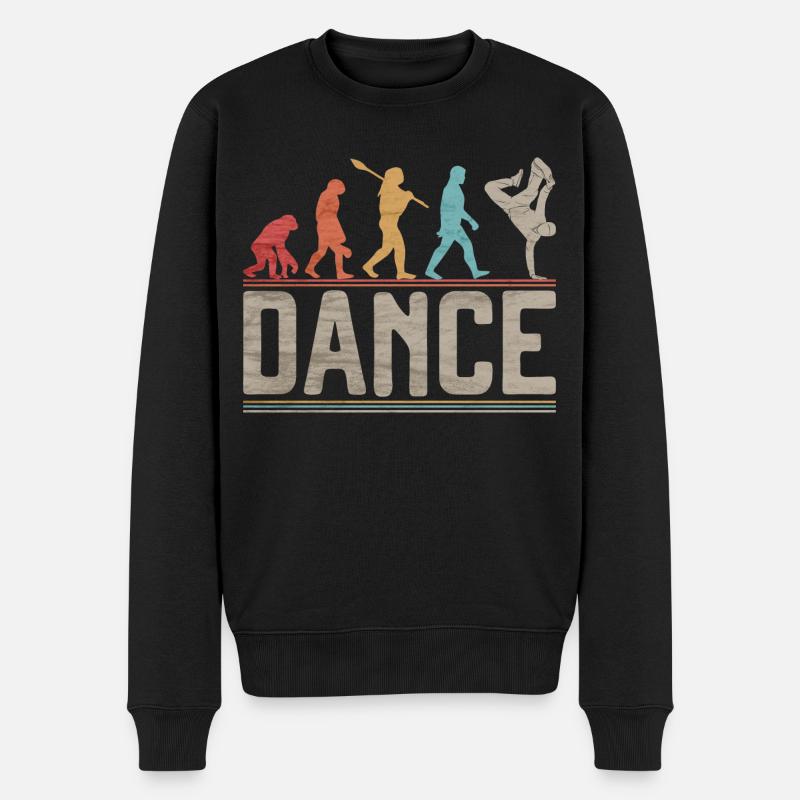 Breakdance Evolution B-Boy B-Girl Hip Hop Tanz - Männer Premium Bio Pullover - Schwarz