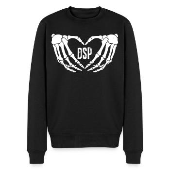 Direct Support Professional - Men's Premium Organic Jumper - black - Front - Nico (187cm)