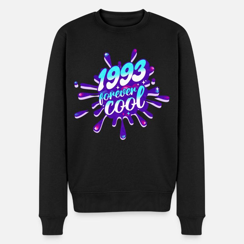 Année Cool 1993 Anniversaire 30 Ans - Pull Premium bio Homme - noir