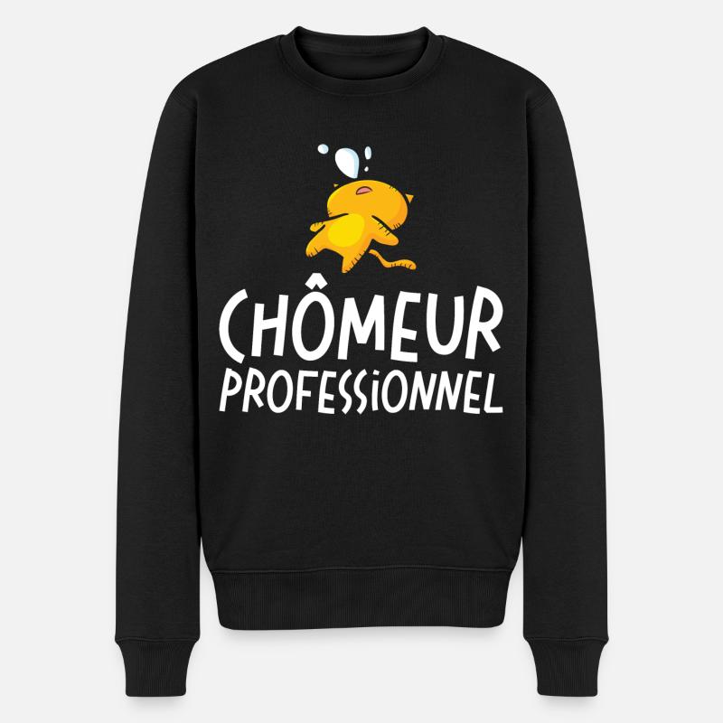 Homme Chômeur Professionnel - Pull Premium bio Homme - noir