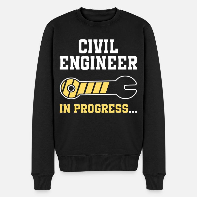 Engineering Future Civil Engineer - Men's Premium Organic Jumper - black