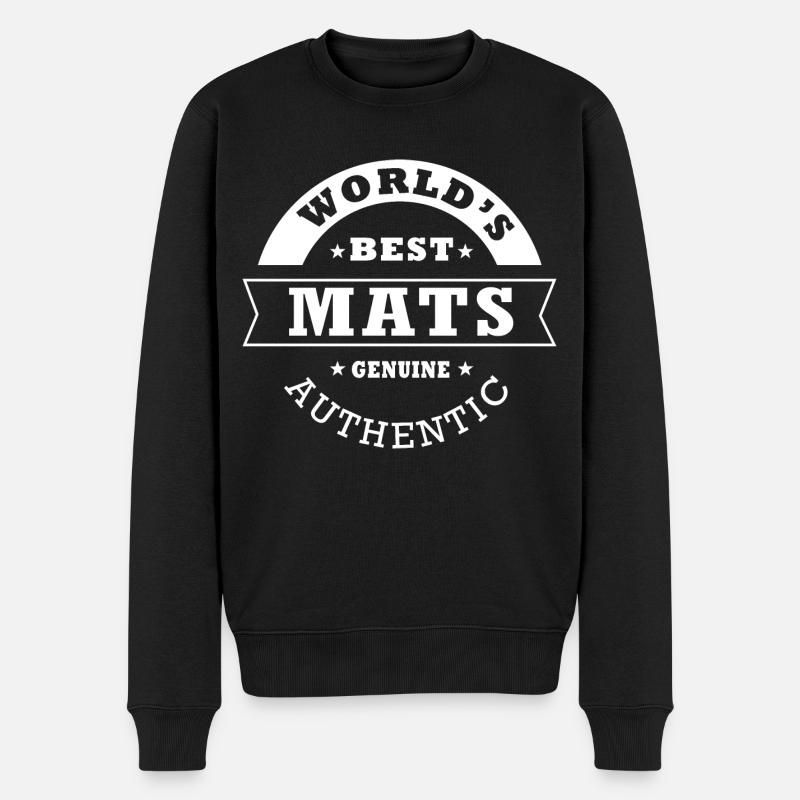 Matten, Matten - Männer Premium Bio Pullover - Schwarz