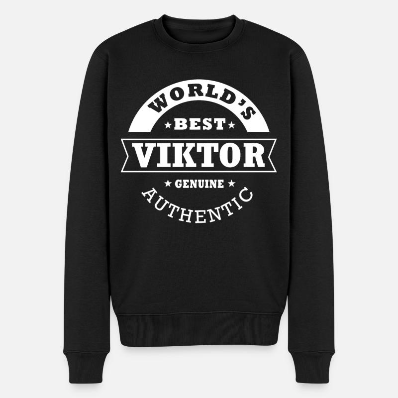 Viktor, viktor - Men's Premium Organic Jumper - black