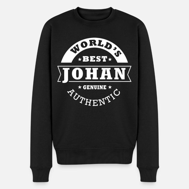 Johan, johan - Männer Premium Bio Pullover - Schwarz