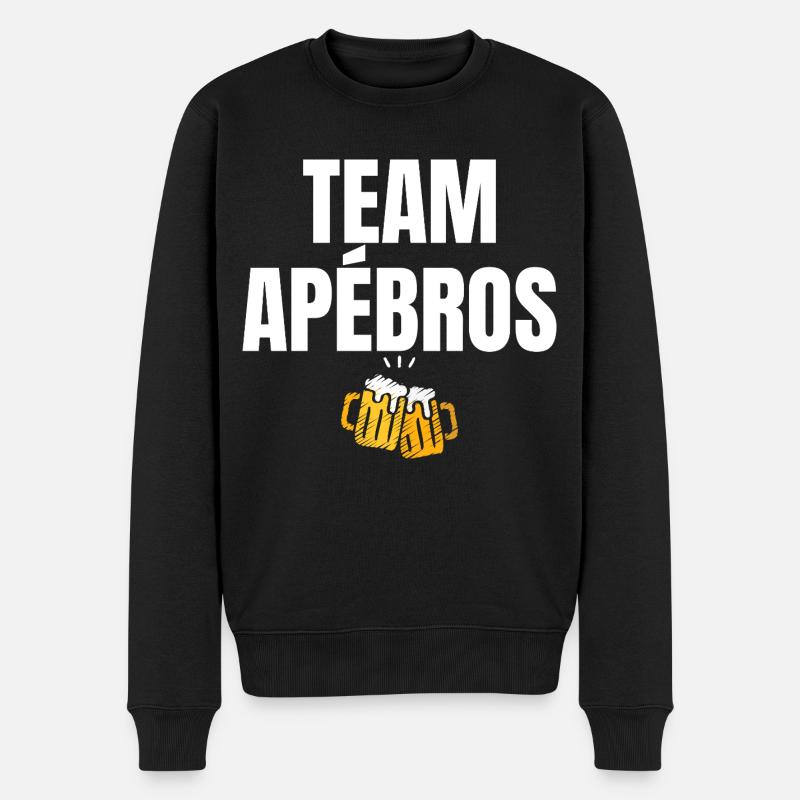 Team Apébros Apéro Humour - Pull Premium bio Homme - noir