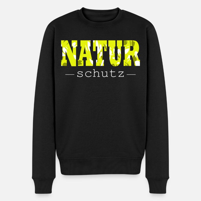 Naturschutz Umweltschutz Natur Umwelt - Männer Premium Bio Pullover - Schwarz
